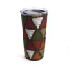 insulated tumbler 20oz multicolor tribal pattern mug inque style custom apparel 439
